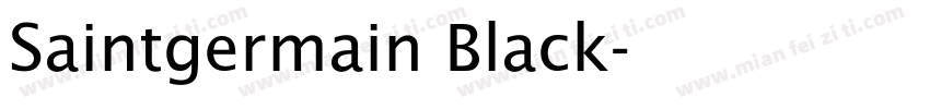 Saintgermain Black字体转换
